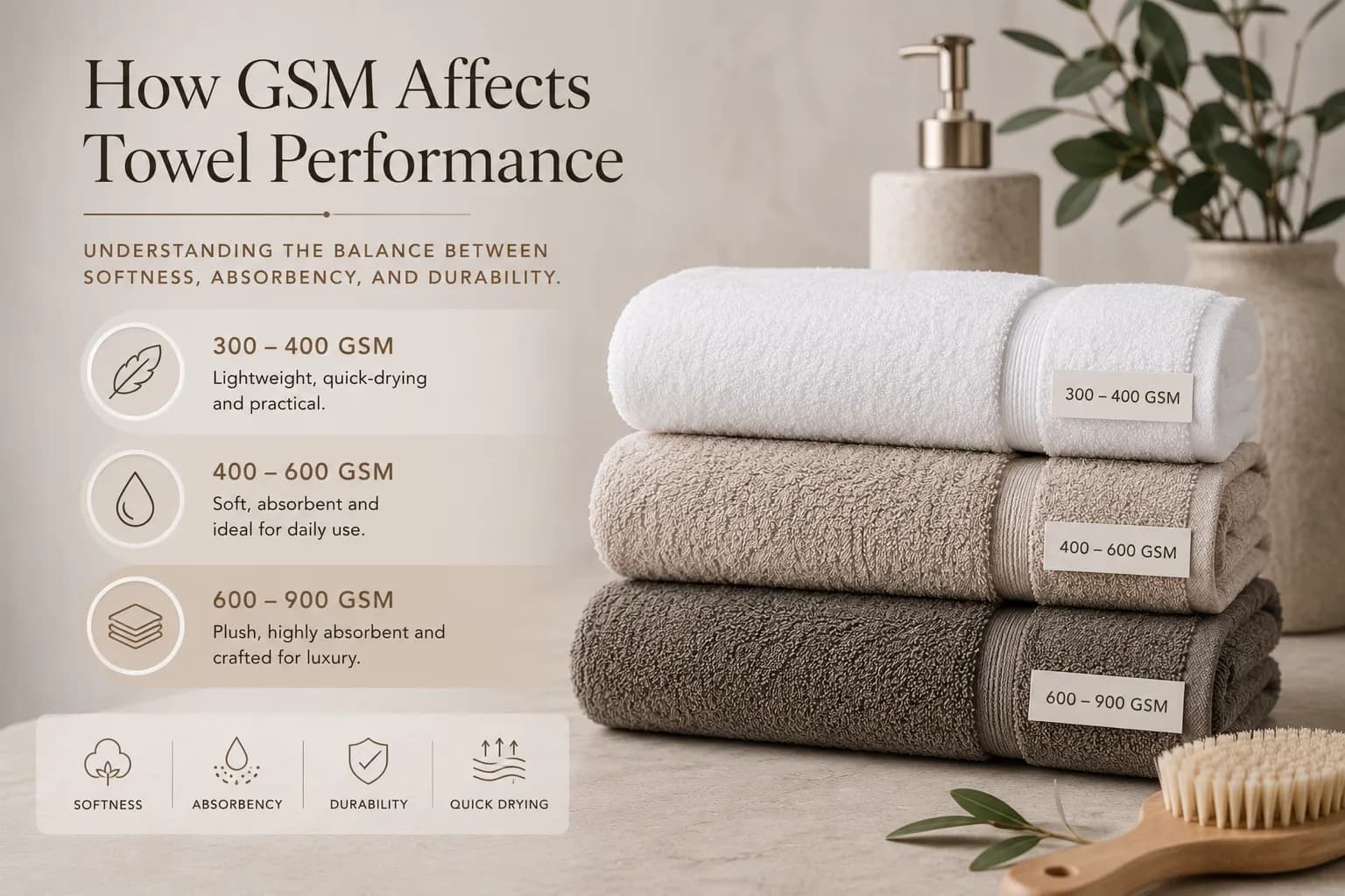How GSM Affects Towel Performance